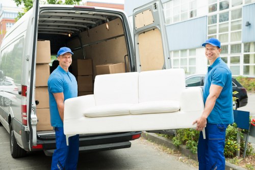 Removal team preparing a home move in West Norwood