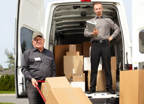 Man with van service helping with a local move in West Norwood