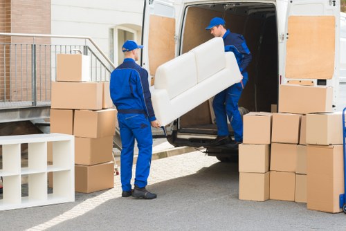 Removal team preparing a home move in West Norwood