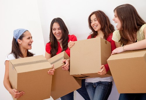 Removal van and moving boxes for a West Norwood home move