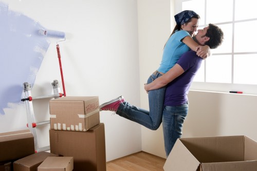 Moving van loading furniture for a West Norwood relocation