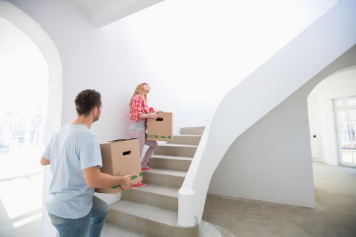 Office relocation scene showing business removals support in West Norwood